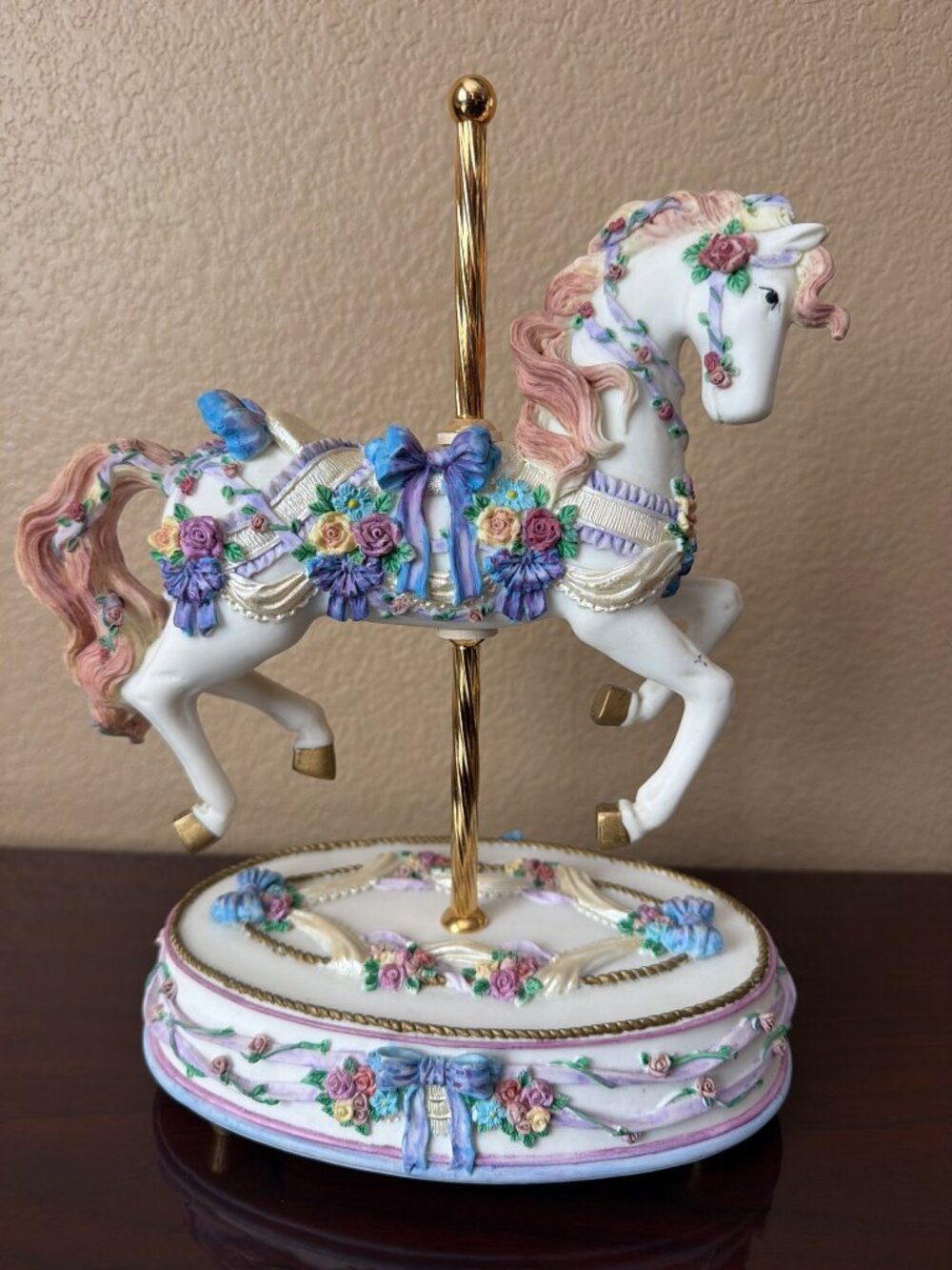 1995 San Francisco Music Box Morning Dance Carousel Horse LE 1044/3000